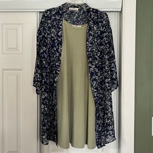 Wallflower Dress and Kimono